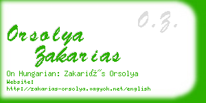 orsolya zakarias business card